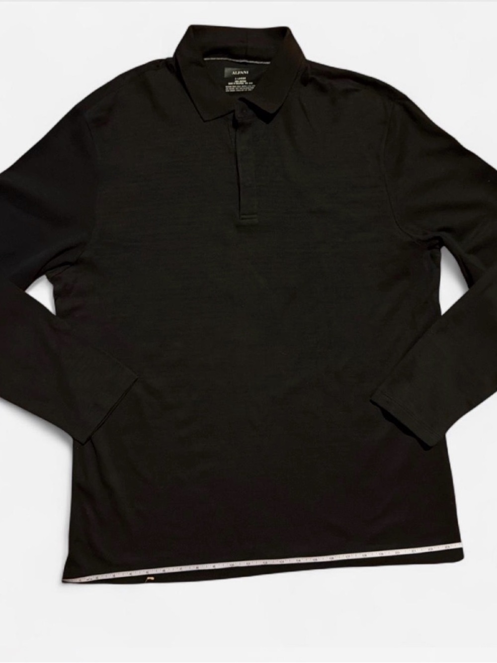 Alfani Men’s Long Sleeve Polo Shirt - Black